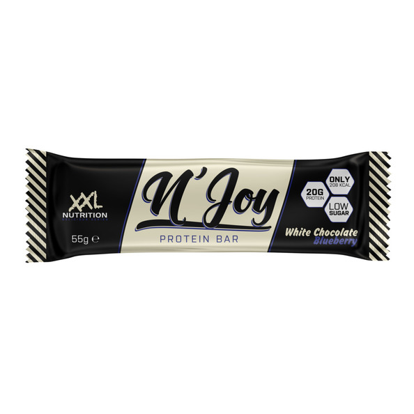 XXL Nutrition n'joy protein bar white chocolate blueberry 55 gr - 2