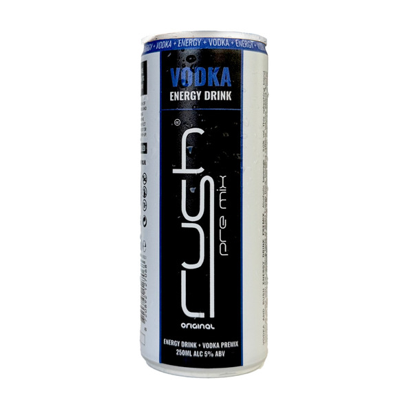 Rush vodka energie drink blik 250 ml - 2