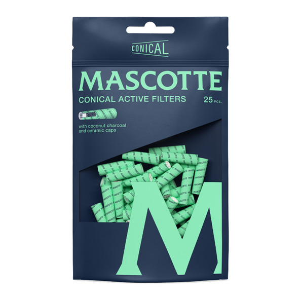 Mascotte conical active slim filters 25-pack - 2