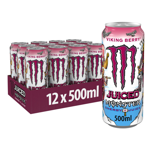 Monster juice viking berry blik 0.5 liter - 3