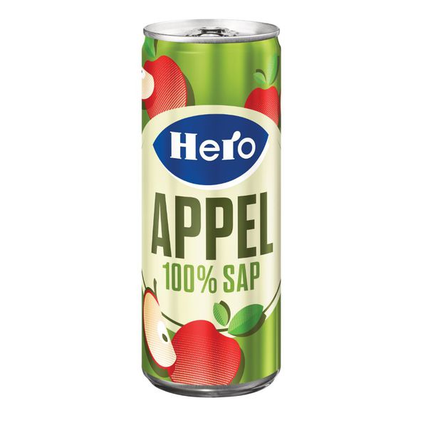 Hero small appelsap blik 250 ml - 2