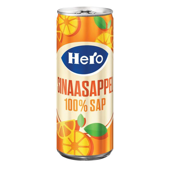 Hero small sinaasappelsap blik 250 ml - 2