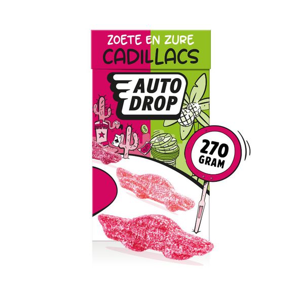 Autodrop mixdoos zoete & zure cadillacs 270 gr - 2
