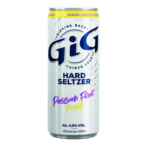 Gig hard seltzer passionfruit funk blik 25 cl - 2