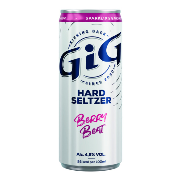Gig hard seltzer berry beat blik 25 cl - 2