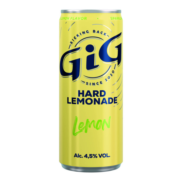 Gig hard lemonade lemon blik 25 cl - 2
