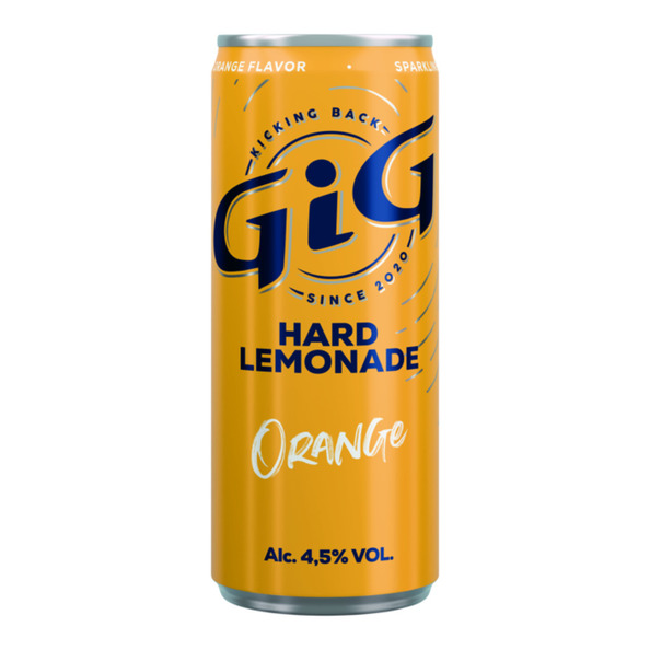 Gig hard lemonade orange blik 25 cl - 2