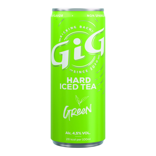 Gig hard iced tea green blik 25 cl - 2