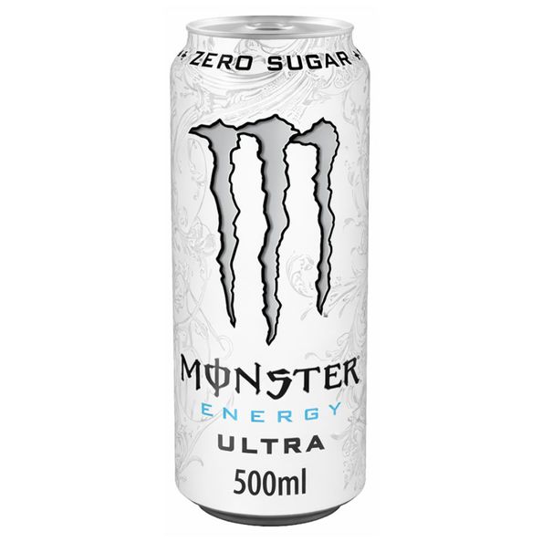 Monster energy ultra white zero sugar blik 0.5 liter - 2