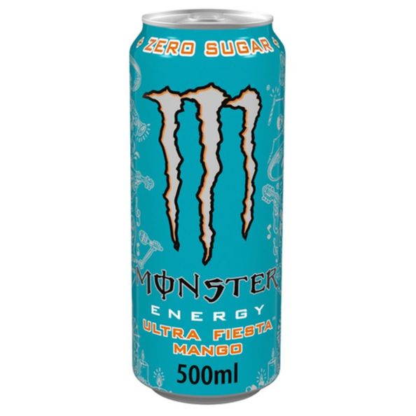 Monster energy zero ultra fiesta mango blik 0.5 liter - 2