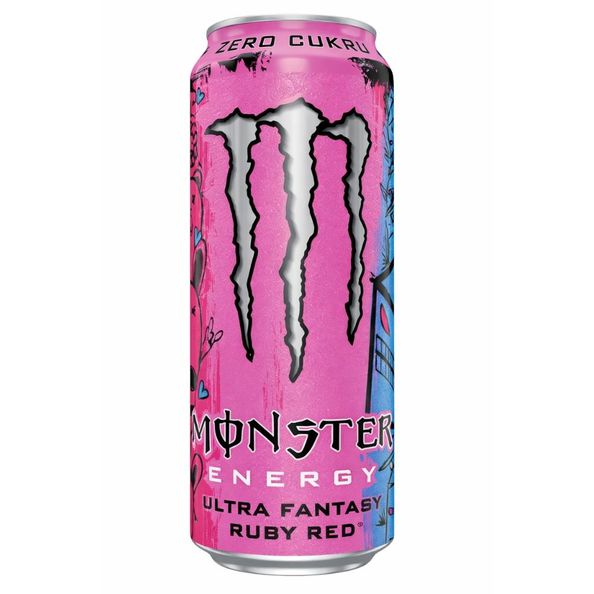 Monster energy ultra fantasy ruby red blik 0.5 liter - 2