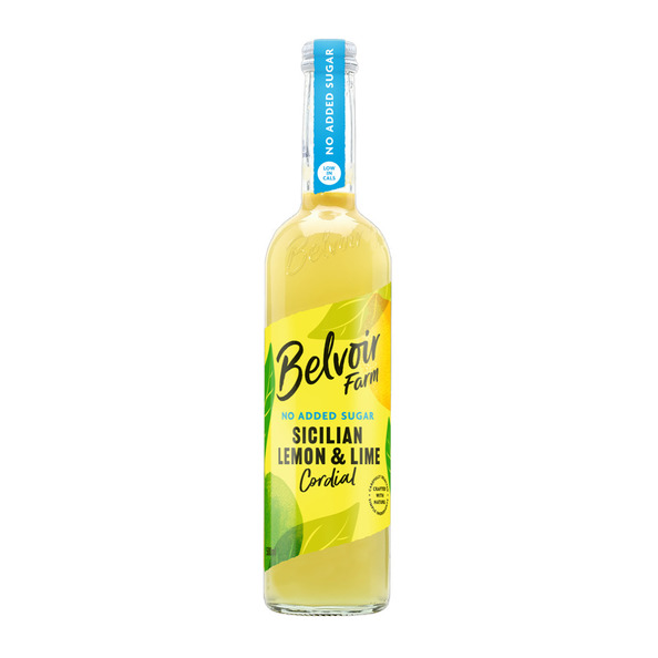 Belvoir no added suger sicilian lemon & lime cordial 500 ml - 3