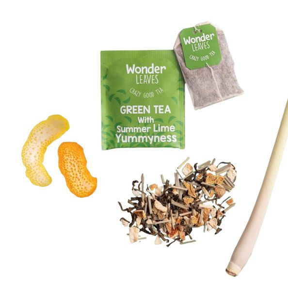 Wonder Leaves bio FT green tea lime 1.8 gr - 2