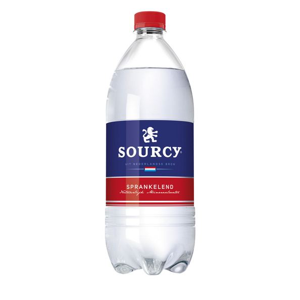 Sourcy sprankelend mineraalwater pet 1.1 liter
