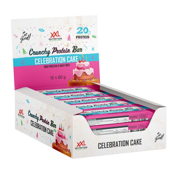 XXL Nutrition crunchy protein bar celebration cake 60 gr - 1