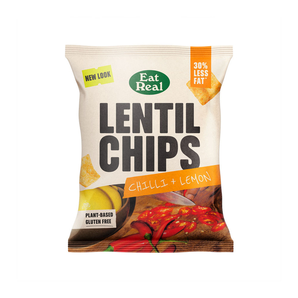 Eat Real Chilli & Lemon Lentil Chips 40gr. a18