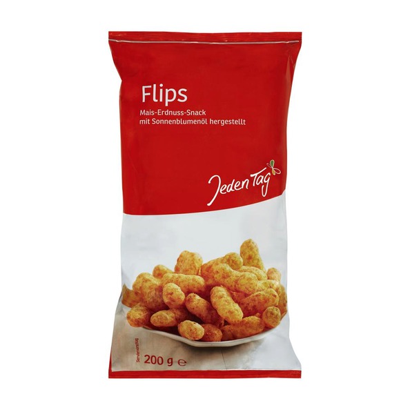 J T erdnussflips mit 33% erdnüssen 200gr. a12