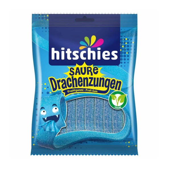 Hitschies saure drachenzungen blau 125gr. a20