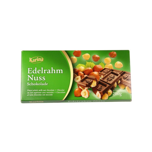 Karina schokolade edel rahm nuss 200gr. a10