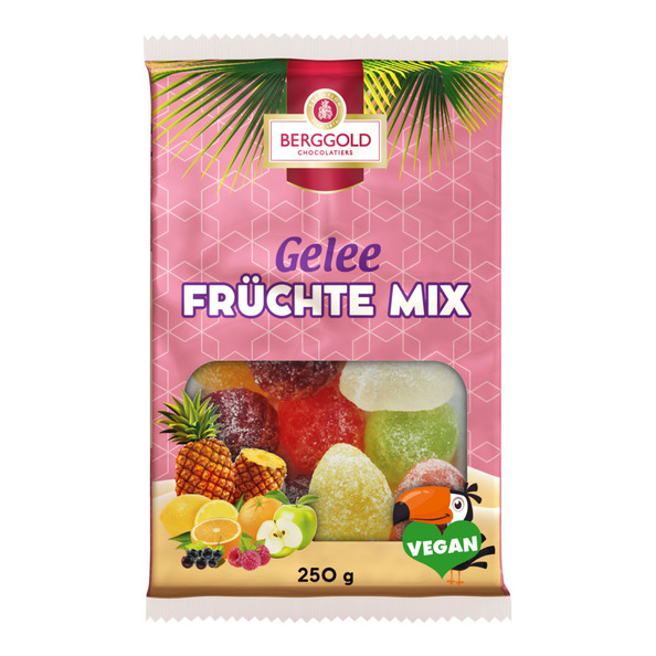 Berggold gelee fruchte gezuckert 250gr. a20