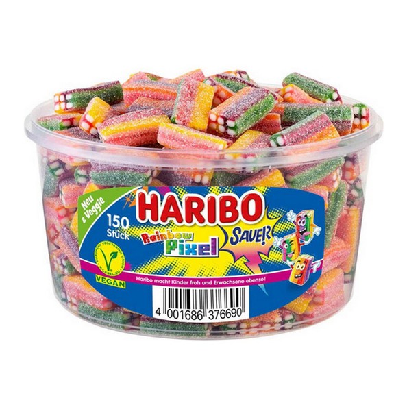 Haribo rainbow pixel zuur 150st.
