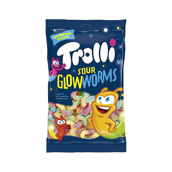 Trolli zure gloeiwormen 1 kg