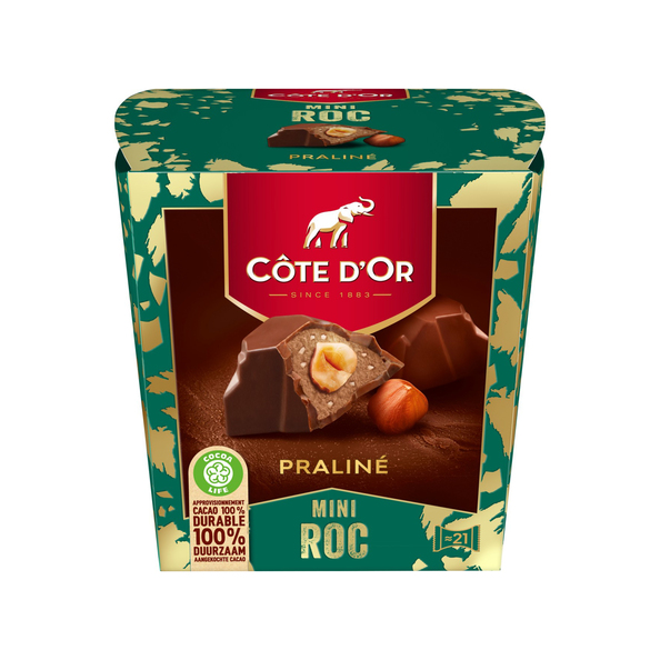 Cote d'or mini roc praline 195 gr