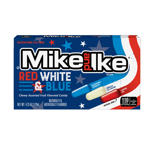 Mike and ike red white blue theatre box 120gr. a12