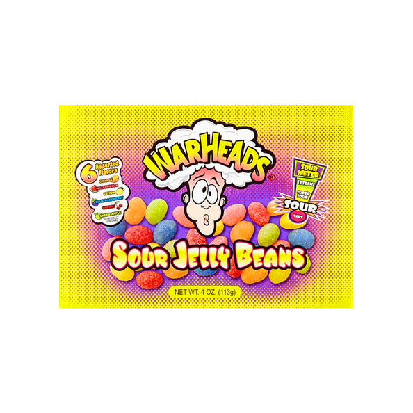 Warheads sour jelly beans theatre box 99 gr