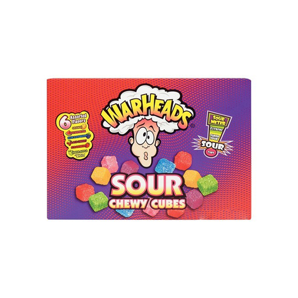 Warheads chewy cubes theatre box 113 gr