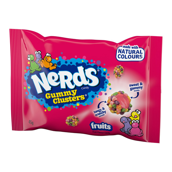 Nerds gummy clusters fruits zakje 45 gr