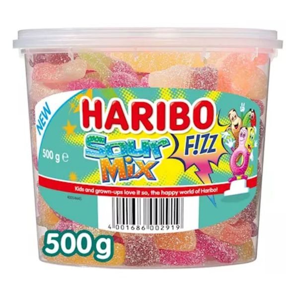 Haribo sour mix zizz silo 500gr. a6