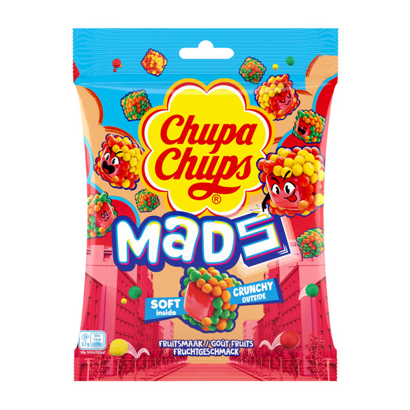 Chupa chups mads fruits zakje 115 gr