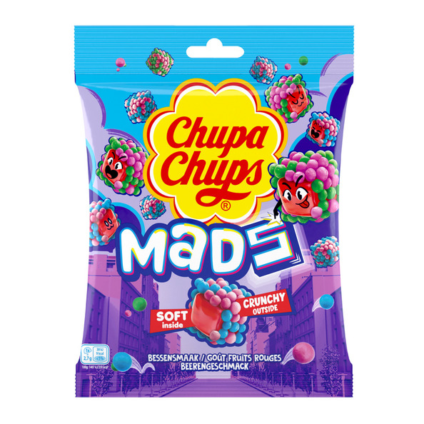 Chupa chups mads berries zakje 115 gr