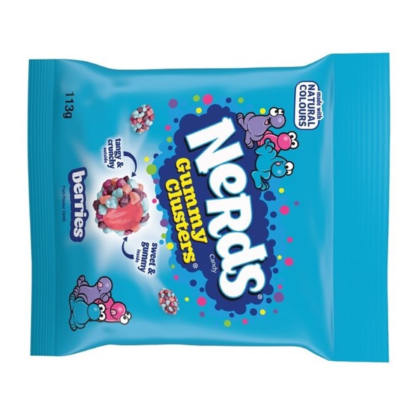 Nerds gummy clusters berries zakje 113 gr