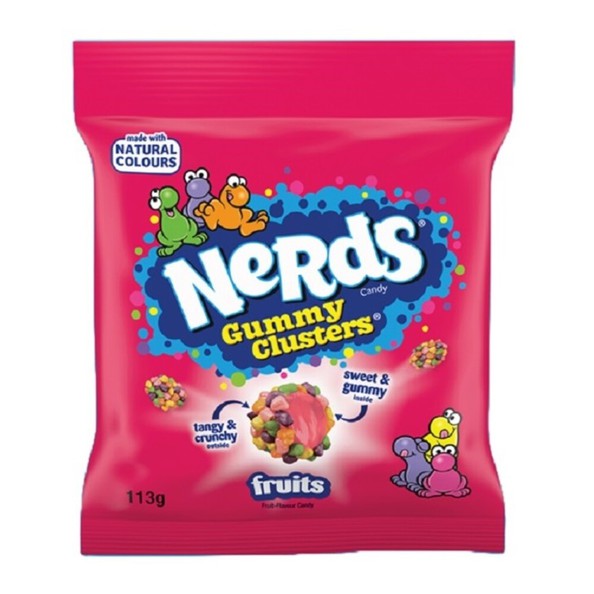 Nerds gummy clusters fruits zakje 113 gr