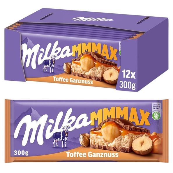 Milka toffee&hazelnuts 300gr.a12