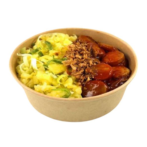 Compleet menu aardap. prei curryworst 270 gr. a24