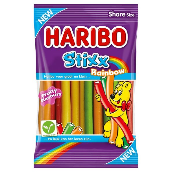 Haribo stixx rainbow 160gr. a18