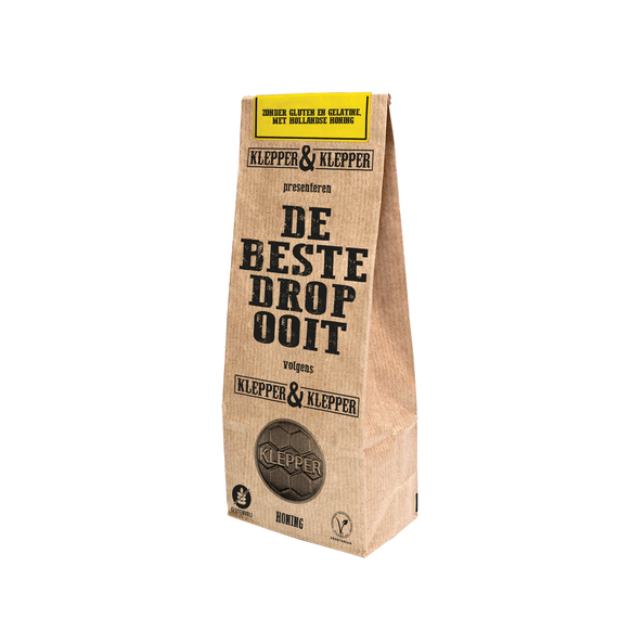 Klepper & Klepper de beste drop ooit honing zakje 200 gr