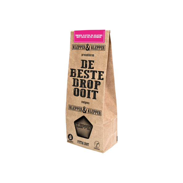 Klepper & Klepper de beste drop ooit pittig zout zakje 200 gr