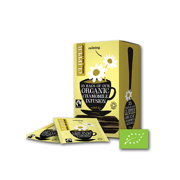 Clipper fairtrade infusion chamomile bio 25st. a6