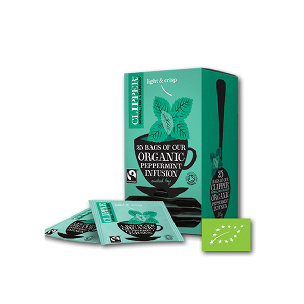 Clipper fairtrade infusion peppermint bio 25st. a6