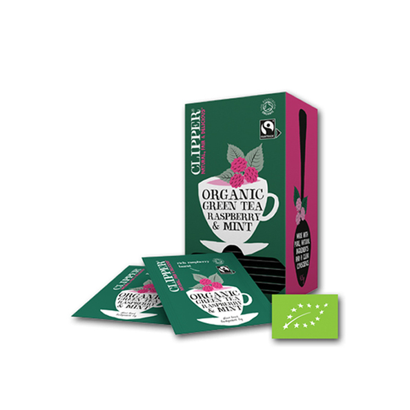 Clipper green tea raspberry mint bio 25st. a6