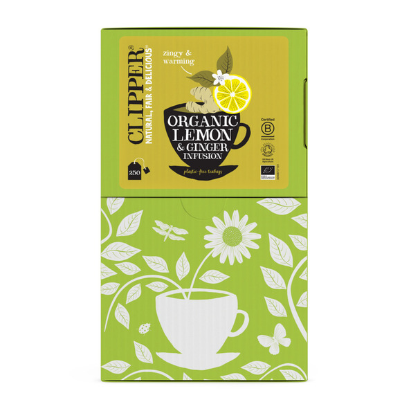 Clipper infusion lemon & ginger bio 250st.