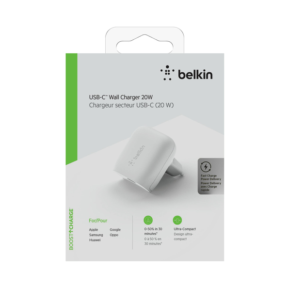 Belkin 20W wall charger USB-C