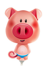 Mini folie ballon Pig