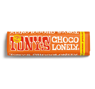 Tony's Chocolonely reep melkchocolade karamel & zeezout 47 gr