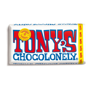 Tony's Chocolonely reep witte chocolade 180 gr