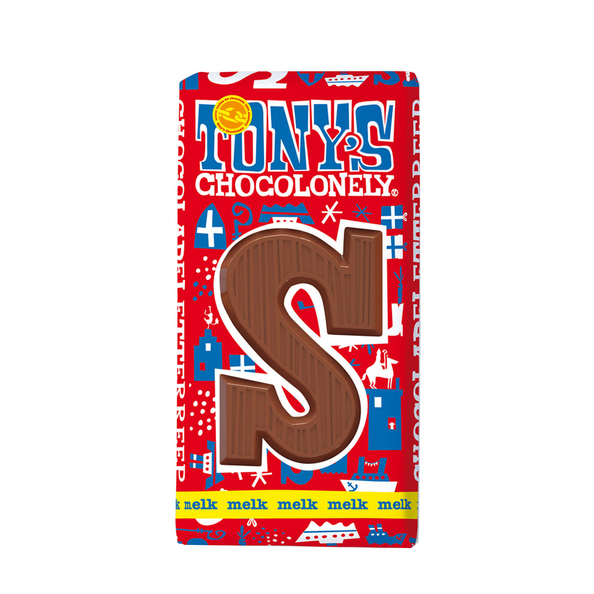 Tony's Chocolonely Letter S melk 180 gr